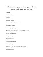 Thẩm định nhiệm vụ quy hoạch xây dựng chi tiết 1/500 thuộc dự án đầu tư xây dựng công trình docx