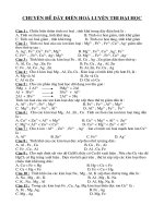 bai tập hay về dãy điện hóa kim loại