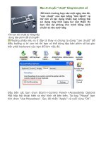 Khi con trỏ chuột bị hỏng hãy dùng bàn phím để di chuyển