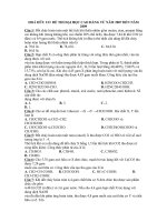 DỀ THI HOÁ HỌC TRẮC NGHIÊM ĐẠI HỌC HƯU CƠ TƯ 2007- 2010