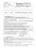 Đề thi + đáp án Vật lý 9 HK2 (nâng cao)