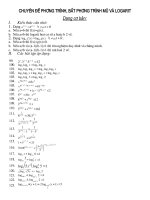 hơn 1000 bài tập từ cơ bản đến nâng cao về mũ và logarit