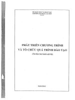 Bài giảng Phát triển chương trình và tổ chức quá trình đào tạo
