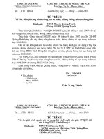 tờ trình tai nạn thương tích