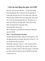 Cách tạo ảnh động đơn giản với GIMP- P1 ppsx