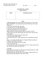 Đề kiểm tra 15 phút sử 9 kì II