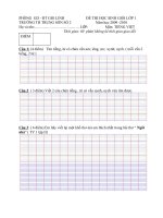 Đề thi học sinh giỏi Tiếng Việt lớp 1 - 2010