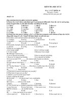 Đề kiểm tra anh 10 kì 2