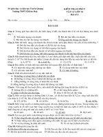 KIEM TRA 15 PHUT CHUONG 7 LOP 10