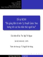 Đề tài nghiên cứu khoa học: Bài giảng điện tử môn Lý thuyết Galoa theo hướng tích cực hóa nhận thức người học