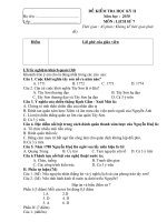 ĐÈ THI SỬ 7 HK2 COÓĐÁP ÁN