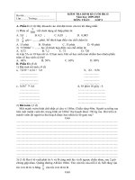 Đề thi toán cuối ki 2