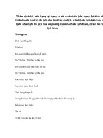 Thẩm định lại, xếp hạng lại hạng cơ sở lưu trú du lịch: hạng đạt tiêu chuẩn kinh doanh lưu trú du lịch cho biệt thự du lịch, căn hộ du lịch bãi cắm trại du lịch, nhà nghỉ du lịch nhà có phòng cho khách du lịch thuê, cơ sở lưu trú du lịch khác pps