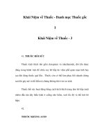 Khái Niệm về Thuốc - 3 pdf