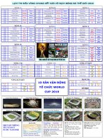 Lịch thi đấu bóng đá word cup 2010