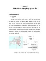 Phân tích cơ sở lý thuyết và mô phỏng đặc điểm, nguyên lý làm việc, quy trình tháo lắp hệ thống khởi động động cơ, chương 16 pps