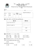 Đề Thi Toán lớp 2.CKII