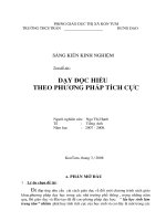 SÁNG KIẾN KINH NGHIỆM DẠY ĐỌC THEO PHƯƠNG PHÁP TÍCH CỰC