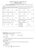 ĐỀ KIỂ TRA HỌC KỲ 2 TOÁN 6 (2) ĐÁP ÁN MA TRẬN