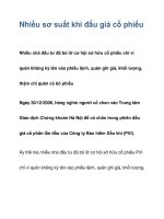 Nhiều sơ suất khi đấu giá cổ phiếu ppt