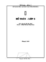 tong hop cac de thi HSG toan - Lop 3