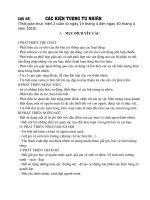 chủ đề các hiên tượng tư nhiên