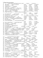 100 câu hỏi TN và TL Tieng Anh 8 HK II