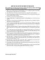 Câu hỏi ôn tập môn Tài trợ dự án pot