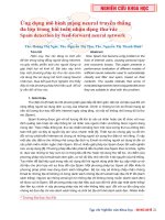 Ứng dụng mô hình mạng neural truyền thẳng đa lớp trong bài toán nhận dạng thư rác