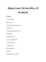 Đăng ký mua Thẻ bảo hiểm y tế tự nguyện ppt