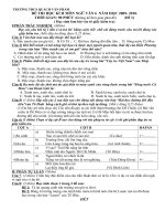 ĐỀ THI NGỮ VĂN 6 HỌC KỲ 2