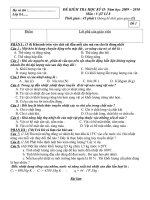 ĐỀ THI VẬT LÝ 8 HỌC KỲ 2