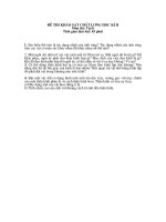 Đề thi cuối HK 2 Vật lí 9