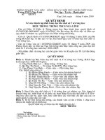 QĐ lập Ban GD thể chất, Y tế