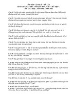 Câu hỏi giao lưu nói lời hay - viết chữ đẹp Tỉnh Nghệ An