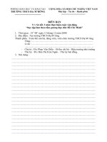 Biên bản báo cáo sơ kết của tổ về học tập làm theo tấm gương đạo đức Hồ Chí Minh