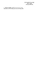 ĐỀ KIỂM TRA HỌC KỲ 2 TOÁN 8 (1) đáp án ma trận