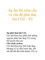 Sự ấm lên toàn cầu và vấn đề phát thải khí CO2 – P2 pps