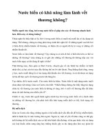 Nước biển có khă năng làm lành vết thương không? pptx