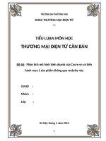 Phân tích mô hình kinh doanh của cucre.vn và tiến hành mua 1 sản phẩm thông qua website này