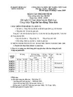 Báo cáo thành tích nam học