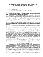 Bài dự thi Tìm hiểu 70 năm Lịch sử Đảng bộ Lăk Lăk