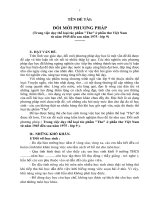 Đổi mới phương pháp(trong việc dạy thể loại tác phẩm 