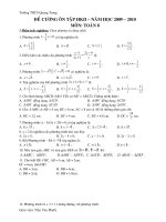 Đề cương ôn tập HKII (86 câu trắc nghiệm