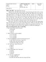 Đề-đáp án kiểm tra cuối năm Tiếng Việt lớp 5