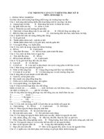 Tài liệu hướng dẫn và đề cương ôn tập Sinh 9 kì 2