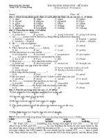 ĐỀ THAM KHẢO HỌC KÌ 2 - LẦN 4 - LỚP 8 - 2009 - 2010