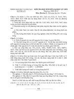 Đề+ĐA HSG Hóa 8