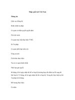 Nhập quốc tịch Việt Nam pptx