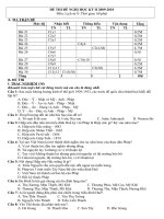 Đề thi  HK2 09-10 sử  8 (tham khảo)